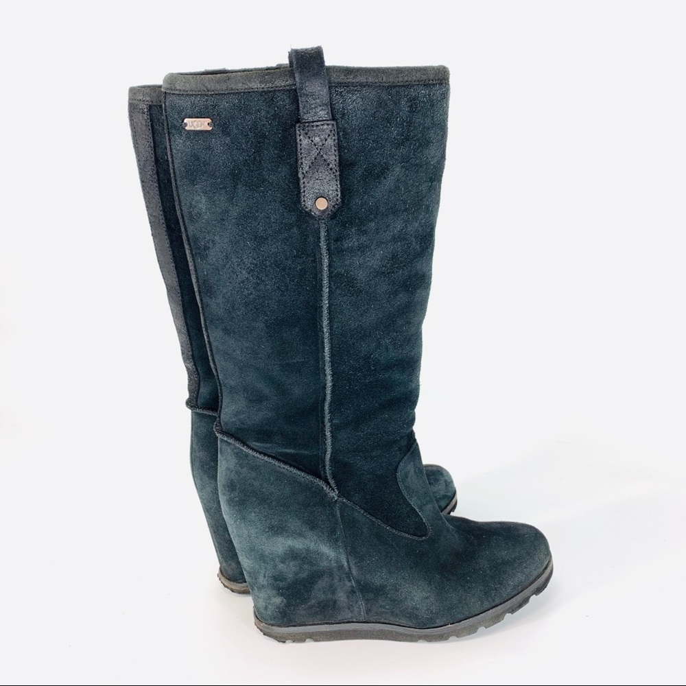 UGG Soliel Shearling Tall Wedge Boots
